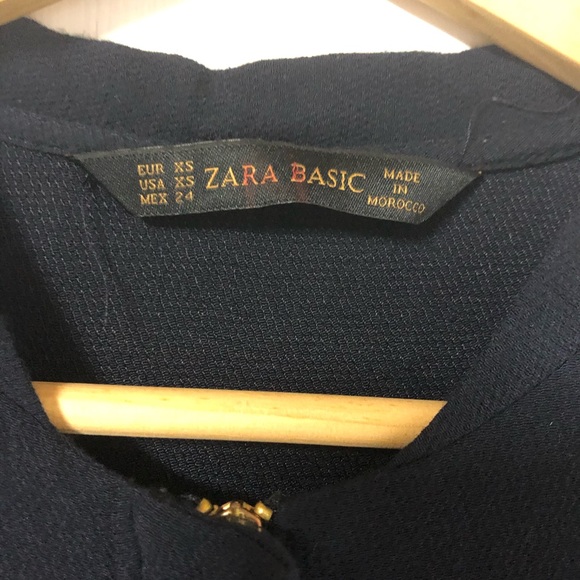 Zara Navy Blue Jumpsuit Size S - Picture 8 of 9